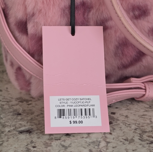 Juicy Couture Lets Get Cozy Pink Satchel - Picture 7 of 8